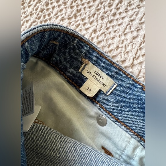 Madewell The Curvy '90s Straight Jeans in Enmore Wash -  Size 30 - Picture 5 of 11